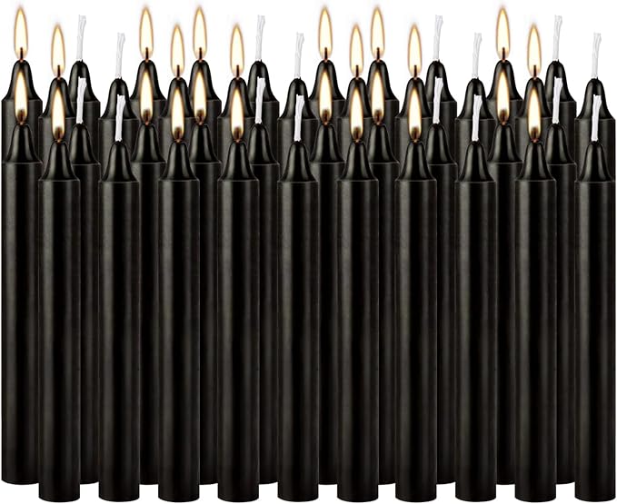 4 Inch, 40 Pack, Dripless Taper Candles, Smokeless Candles - Image 2
