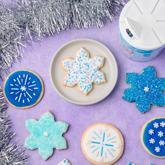 Sweets Indeed Winter Sprinkles – 6.75 oz | Frozen Snowflake Sprinkles - Image 5