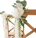 Wedding Aisle Decorations 8pcs Chair Decorations Artificial Flowers by Garisey