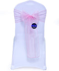 MDS Pack of 125 PCS Organza Chair Sashes Wider Dining Chair Bows Ribbon Tie Back by MDS