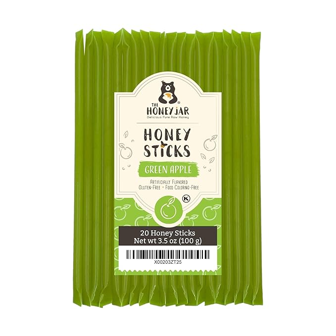 The Honey Jar Green Apple Flavored Honey Sticks by TheHoneyJar