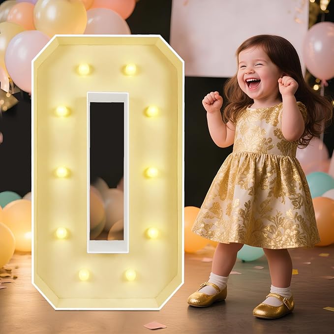 Marquee Light Up Numbers: 3FT Large Decorative Letters Signs by Unknown