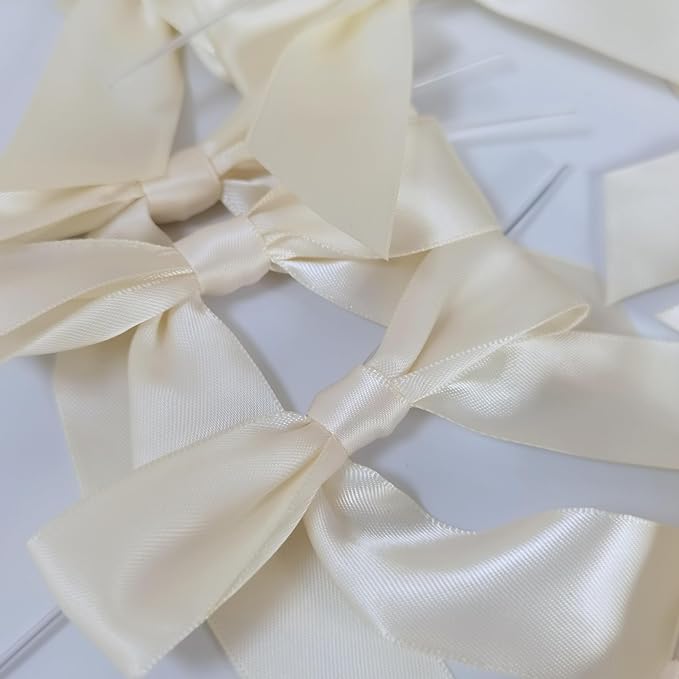 50pcs 3-1/2" Mini Satin Ribbon Bows - Image 9