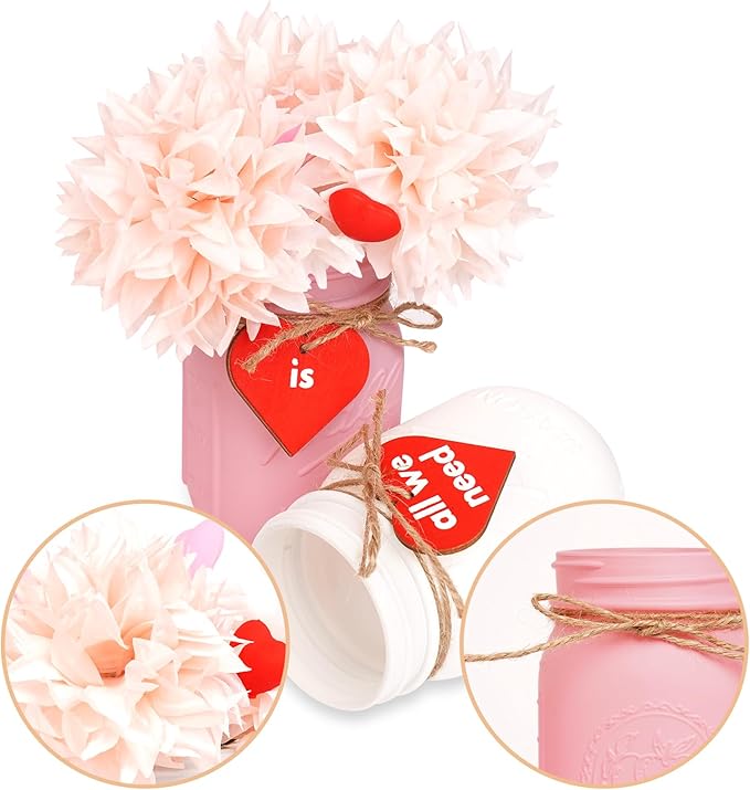CNVOILA Valentines Table Decor, Cylindrical, Anniversary, Farmhouse Decor - Image 6