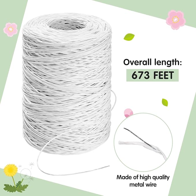 Syhood Floral Vine Bind Wire Rustic Wrapping Wire - Image 2