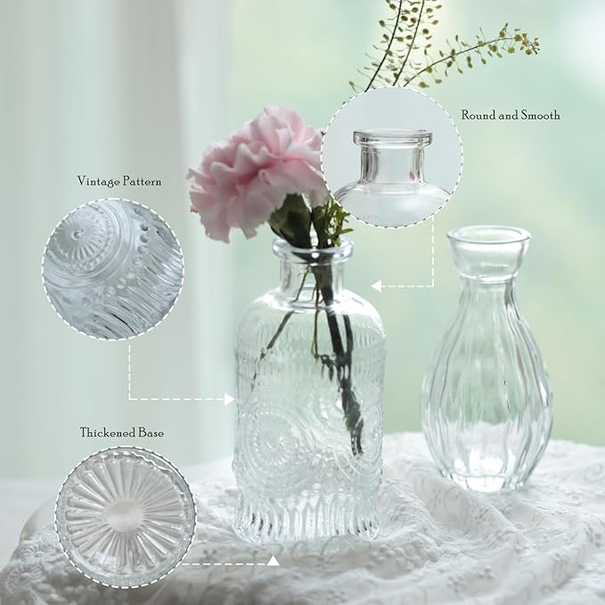 Bud Vases Set of 40 Pcs, Small Flower Vases - Image 5