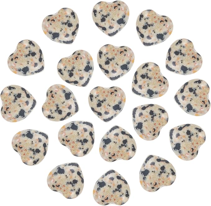 PATIKIL 20 Pcs Natural Heart Shaped Crystal Stone, 0.6 Inch Mini Polished Love by PATIKIL