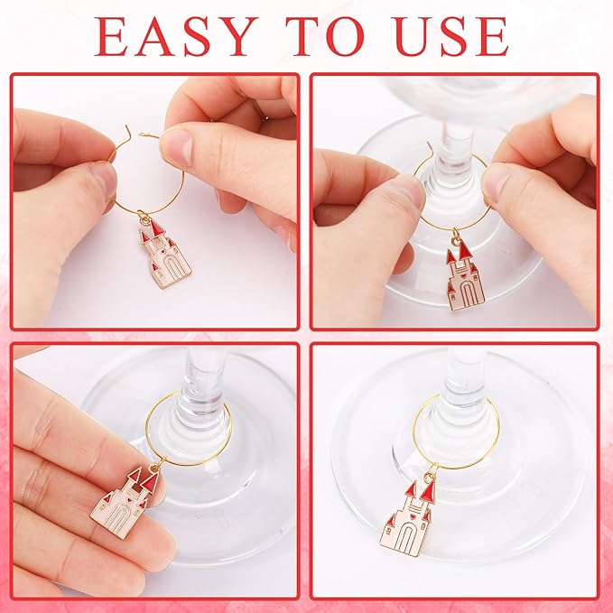 SANNIX 24pcs Wine Glass Charms - Image 4