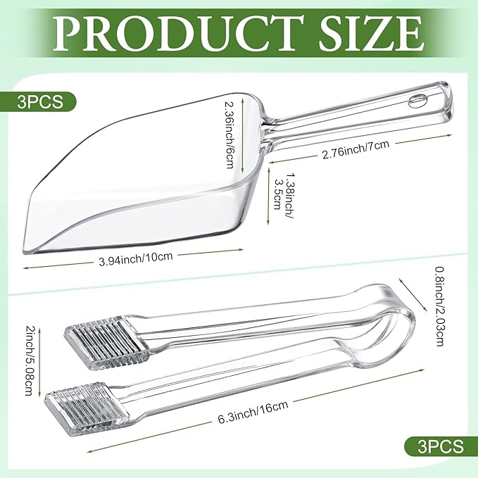 Roshtia 6 Pcs Plastic Serving Tongs Mini Kitchen Tongs Utility and Plastic - Image 2