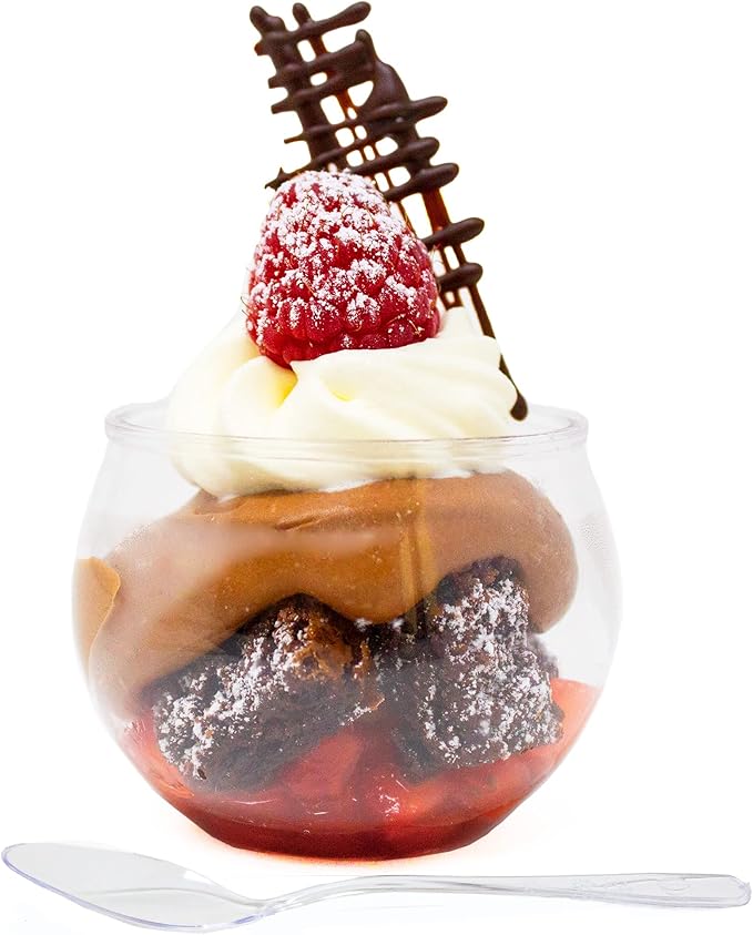 48 Pack 3 oz. Sphere Mini Dessert Cups by CMJJGourmetInc