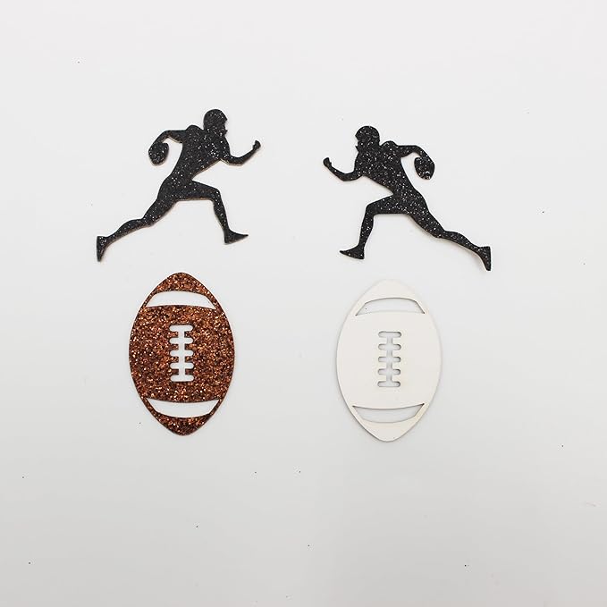 200PC Football Confetti for Table, Football Party Decorations for 1st Year Down - Image 7