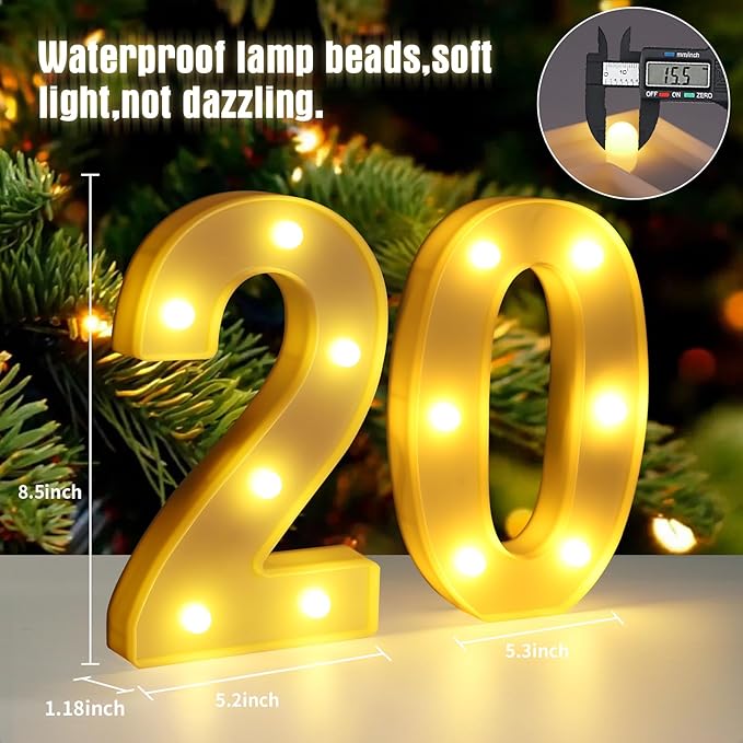 20th Birthday Decorations for Women Men, Happy 20 Year Old Birthday Decorations - Image 2