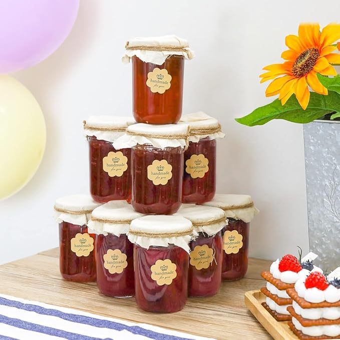 ComSaf Small Mason Jars 8 oz, 8 ounce Glass Jar - Image 4
