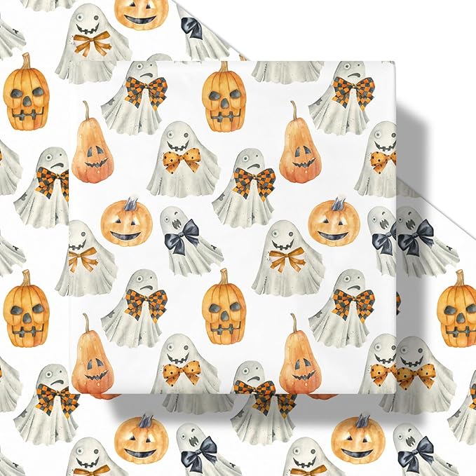 LeZakaa Halloween Wrapping Paper Roll - Image 6