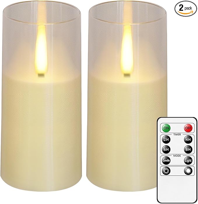 Flameless LED Candles, Upgraded Realistic Flickering Pillar Battery Operated by FlamelessLEDCandles