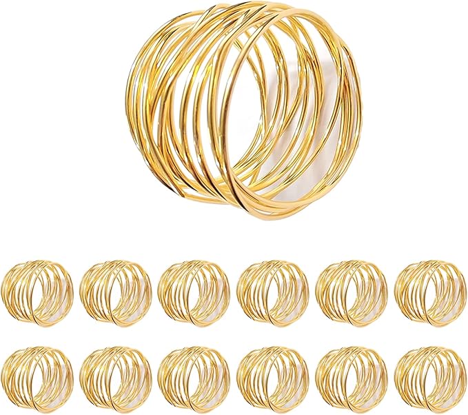 Gold Napkin Rings by FORESRUM