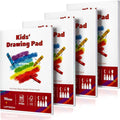 Umriox Drawing Pad for Kids, 110gsm Acid-Free Drawing Paper, Glue-Bound Art by UMRIOX
