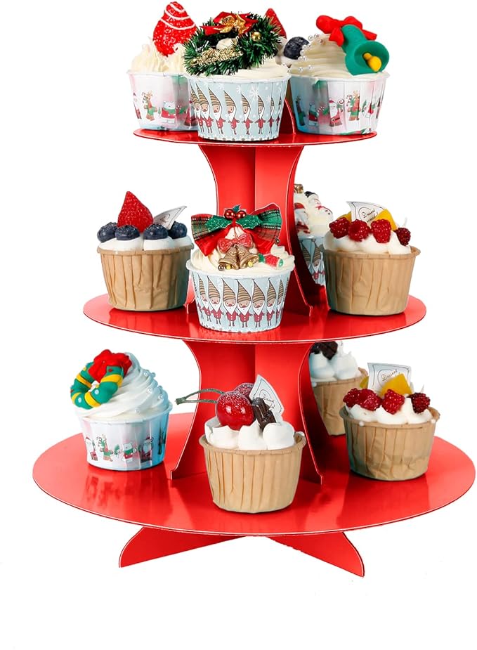 3-Tier Cupcake Stand, Cake Stand holder, Tiered DIY Cupcake Stand Tower - Image 3