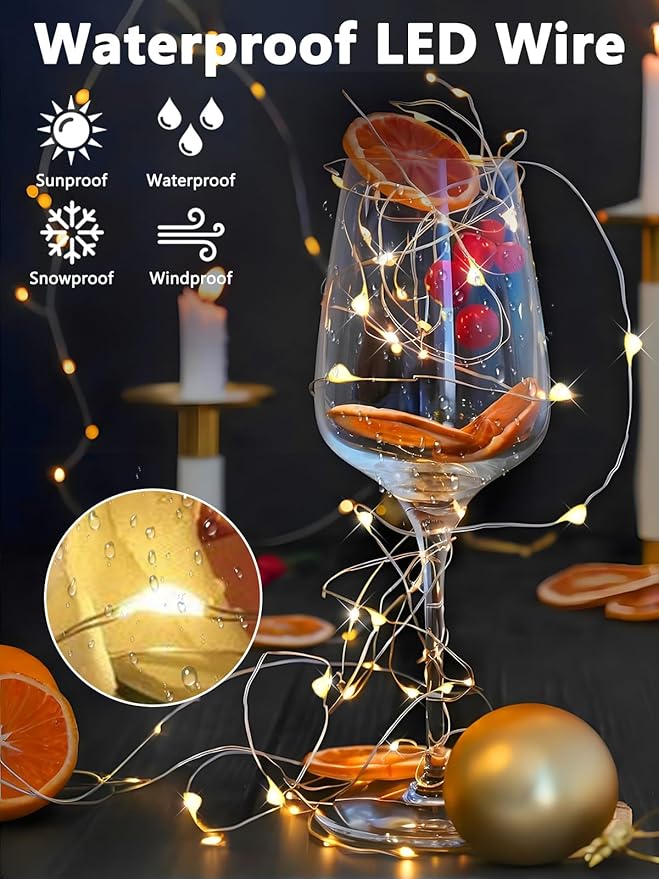 4 Pack Fairy Lights Battery Operated - Image 4