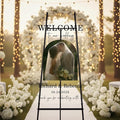 Personalized Wedding Photo Acrylic Welcome Sign – Custom Picture Board by Unknown