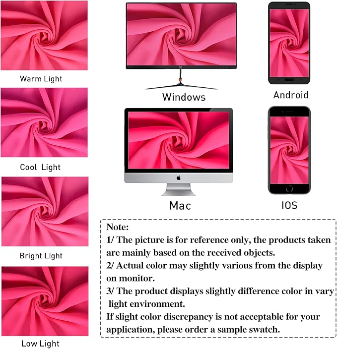 DUOBAO Hot Pink Chiffon Backdrop Curtain-2 Panels 29"x108" Wedding Backdrop - Image 7