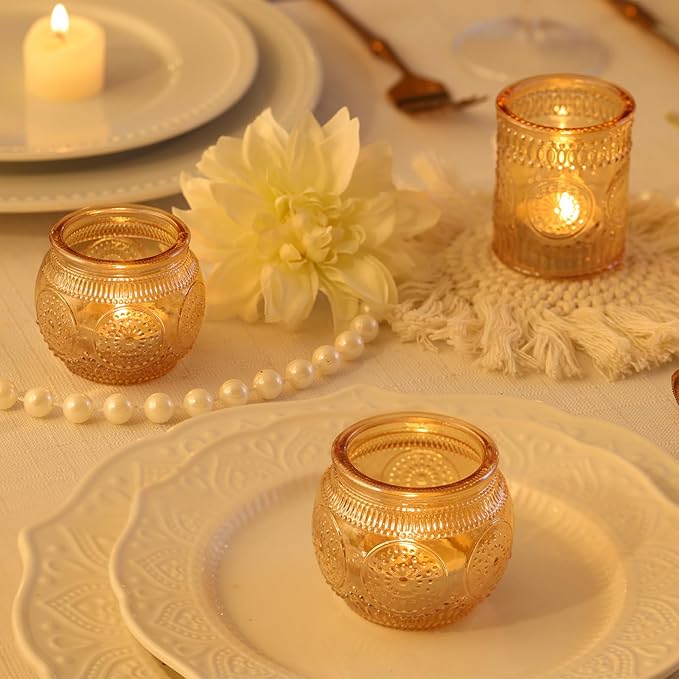DARJEN Gold Votive Candle Holders Set of 36 - Image 3