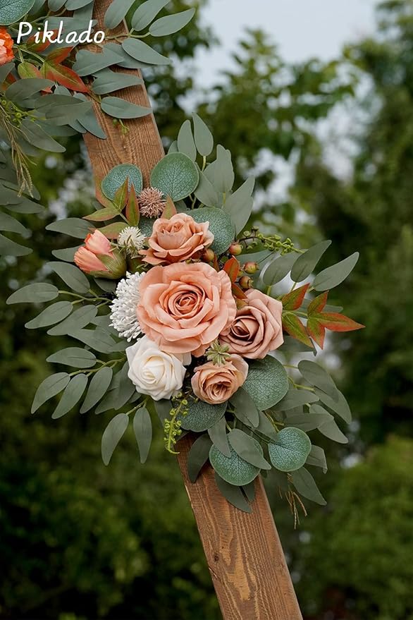 Faux Flower Swag Set of 2 for Wedding Welcome Signs Floral Swag Wedding - Image 7