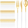 I00000 300 Pcs Gold Plastic Silverware by I00000