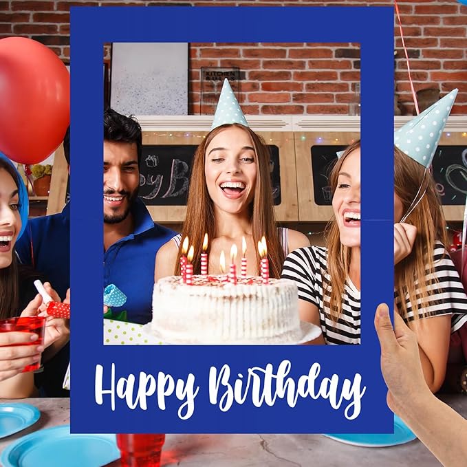 32 x 24 Inch Large Photo Booth Props Picture Frame Happy Birthday Party Frame - Image 4