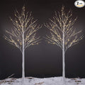 LIGHTSHARE 8 Feet 132L LED Birch Tree Lights, Warm White, by Lightshare