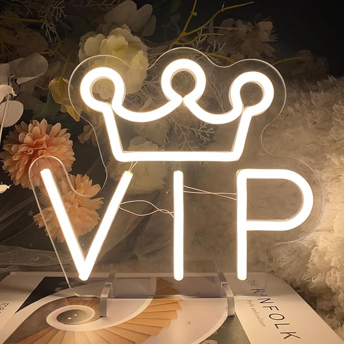 VIP Table Number Neon Sign Desk Lamp Night Light Wedding Letter LED Neon Sign - Image 3