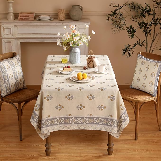 patdrea Designer Beige Small Tablecloth - Image 8