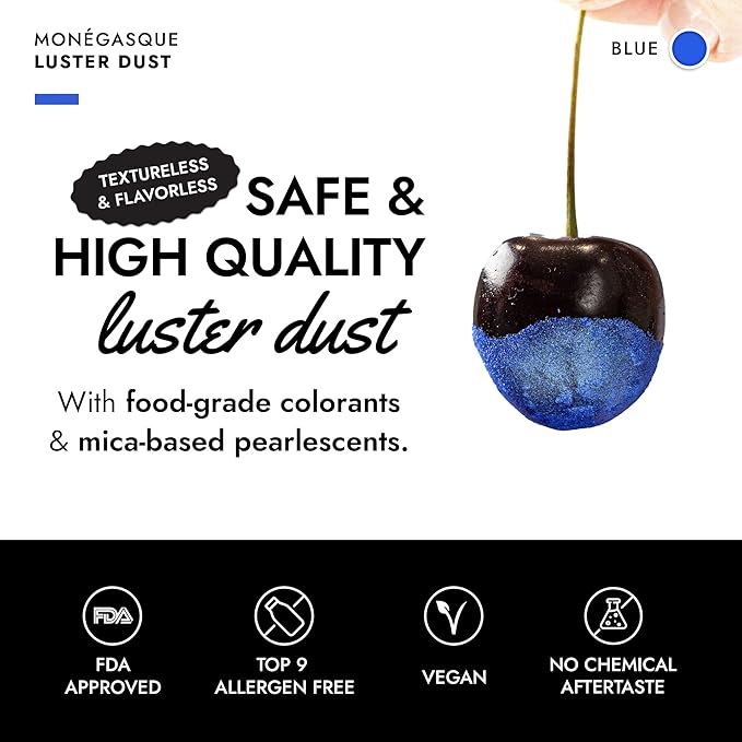 MONÉGASQUE Blue Edible Glitter for Drinks 15g – Halloween Edible Glitter for - Image 2