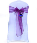 MDS Pack of 100 PCS Organza Chair Sashes Wider Dining Chair Bows Ribbon Tie Back by MDS