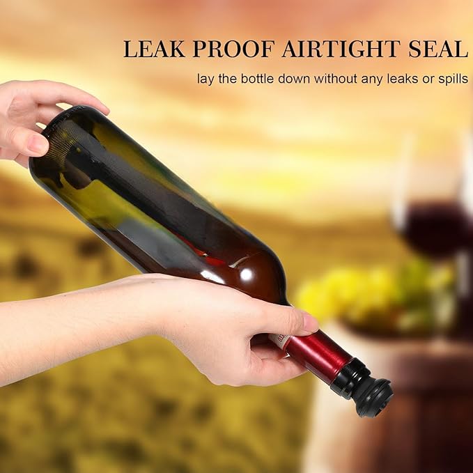 18 Pieces Wine Saver Pump with Vacuum Reusable Preserver Practical Wine Keeper - Image 6