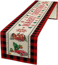 Merry Christmas Table Runner, Winter Xmas Holiday Table Cloth Kitchen Dining by Unknown
