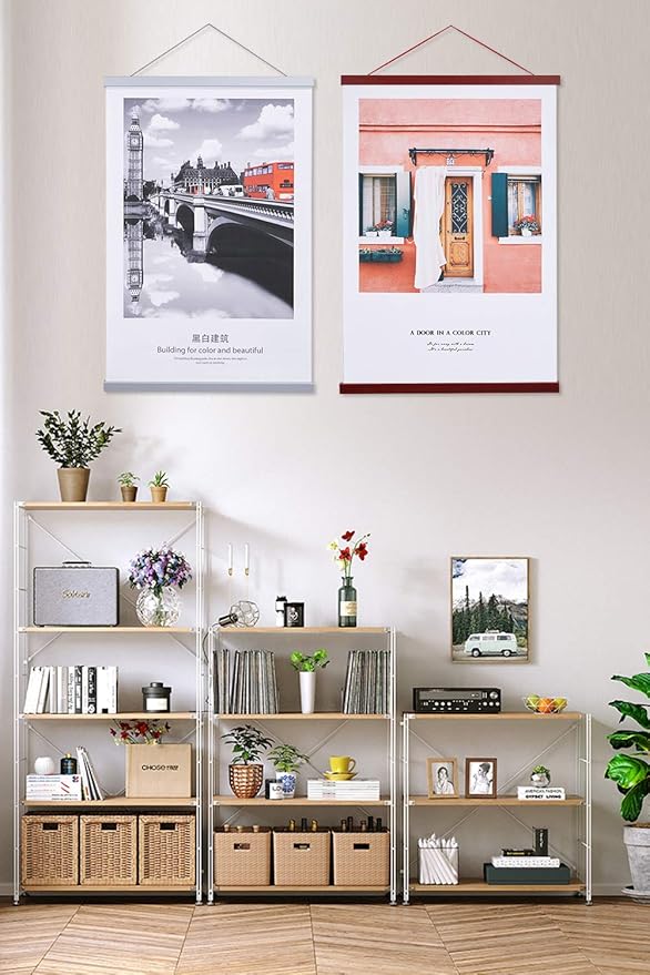 Magnetic Poster Hanger, 18x24 18x12 18x24 Poster Frame Wood Wooden Magnet Print - Image 6