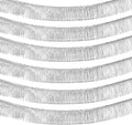 6 Pack 10 Feet Silver Foil Fringe Garland Metallic Tinsel Streamers Banner Wall by Clayghsen