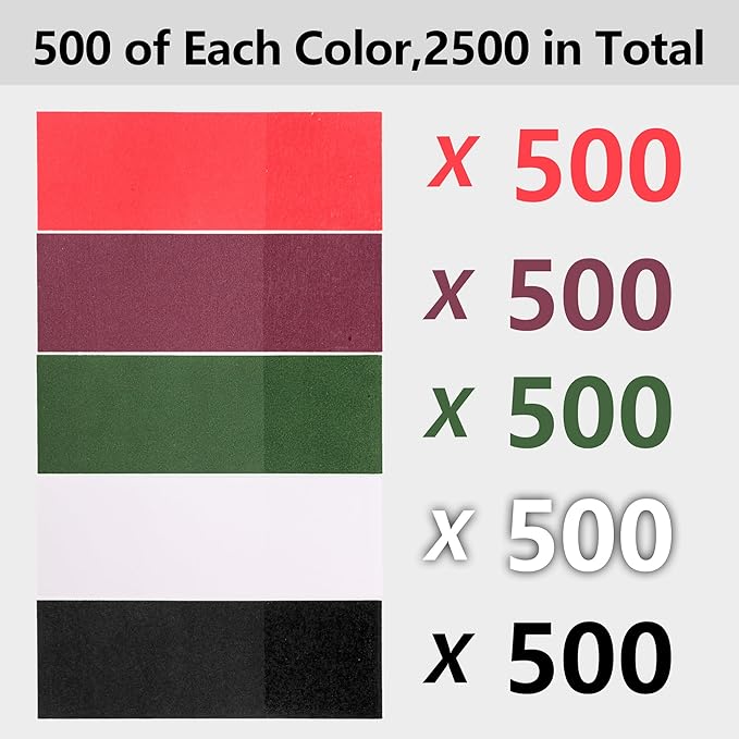 2500pcs Self-Adhesive Napkin Bands & Silverware Wraps, 5 Colors – Thickened - Image 5