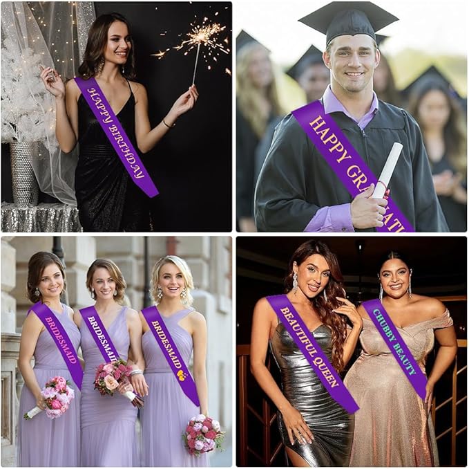 Blank Sash 16 PCS Sashes DIY Satin Sash Chair Sashes Scout Sash President Sash - Image 6
