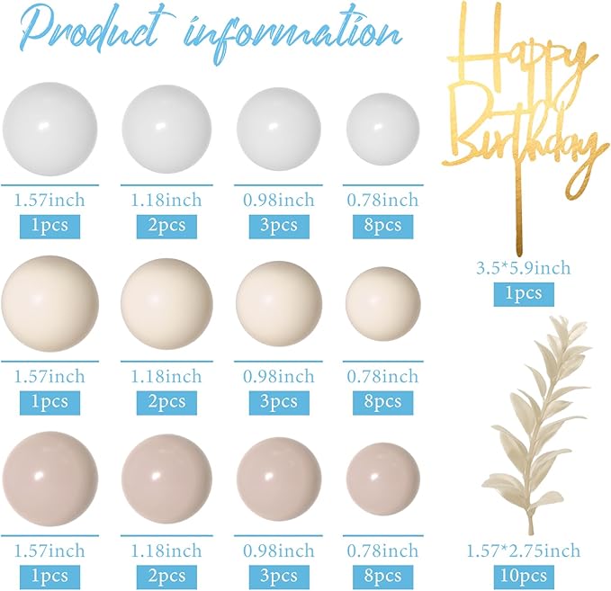 MIAHART Ball Cake Toppers Boho Grass Cake Topper Ball Cake Insert Decoration - Image 2