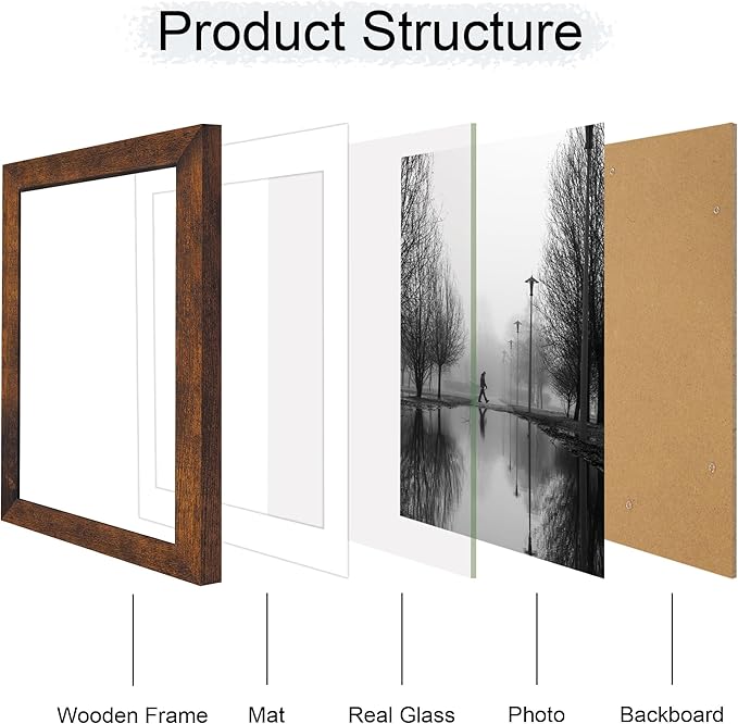 8x12 Picture Frame Set of 4 - Image 3