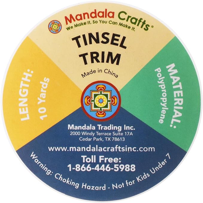 Mandala Crafts Hot Pink Tinsel Garland - Image 4
