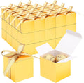EUSOAR Small Gift Boxes with Lids, Cube Chocolate Box Mini Muffins Bags Macaron by EUSOAR