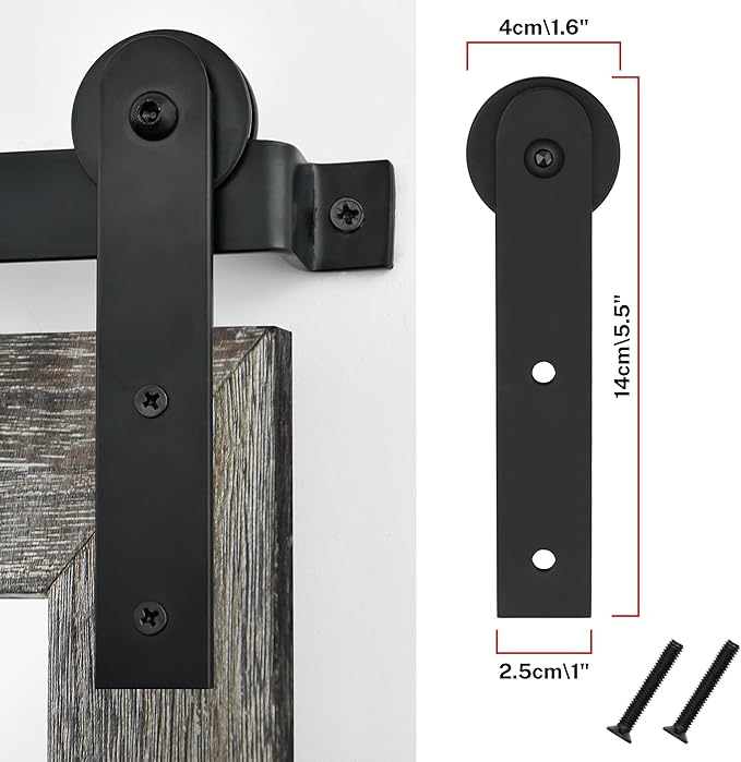COGOOD Farmhouse Barn Door Mirror - Image 5