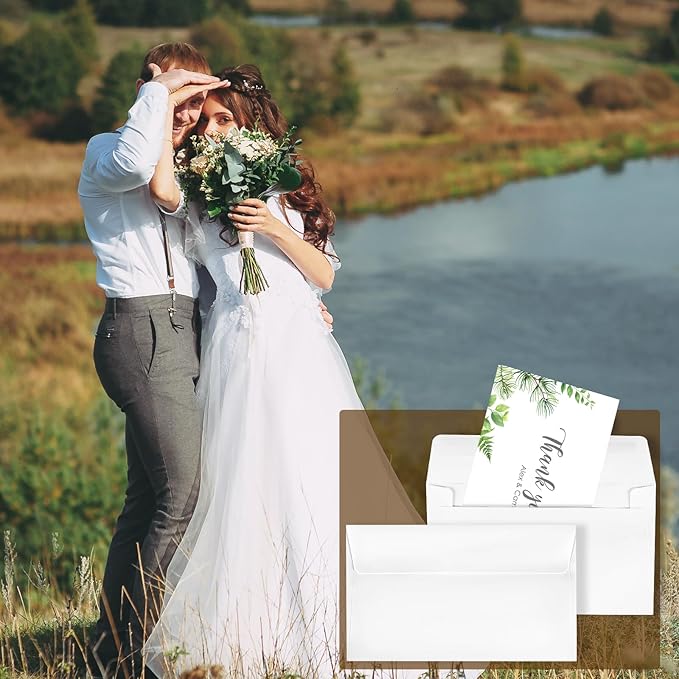 gisgfim 1000 Pcs A7 Envelopes 5.25x7.25 Inches Self Adhesive Invitation - Image 6
