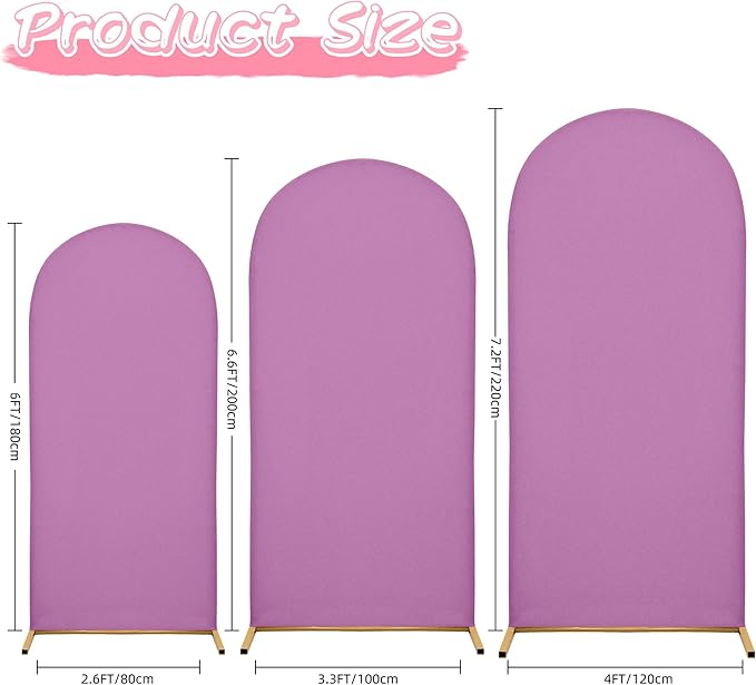 7.2FT Wedding Arch Covers Arch Backdrop Cover Arch Stand Covers Set Arch Cover - Image 5