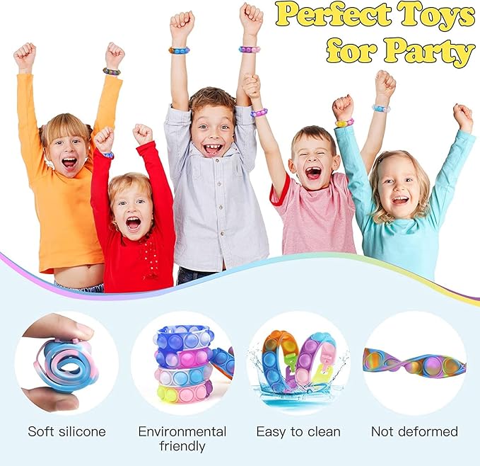 15Pcs Pop Bracelet, Party Favors - Image 3