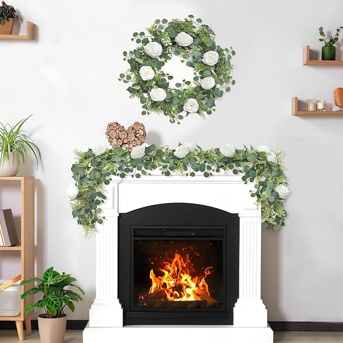 2PCS Artificial Eucalyptus Flowers Garland - Image 5