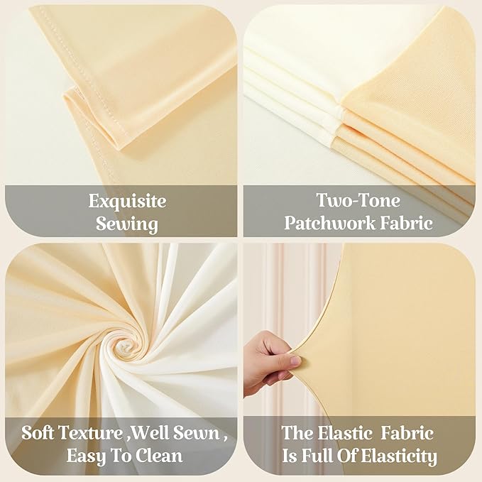 7.2FT 6FT Arch Backdrop Cover for Wedding, Birthday Party Decor, Chiara - Image 6
